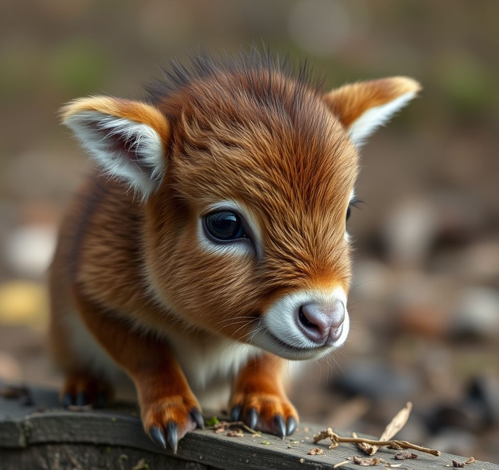 Ein trauriges Kaninchen, das auf einen Stapel verbotener Lebensmittel in sicherer Entfernung blickt, um die Gefahren zu symbolisieren.