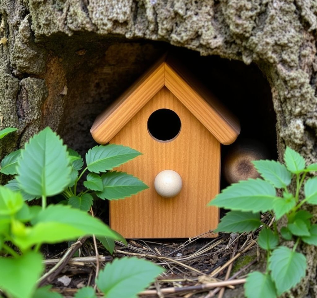 Eine Kaninchenhäsin im Nestbaumodus, umgeben von gezupften Haaren und Nistmaterial.