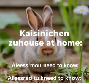 kaninchen zuhause halten