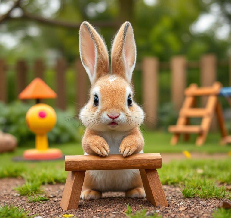 kaninchen spielplatz