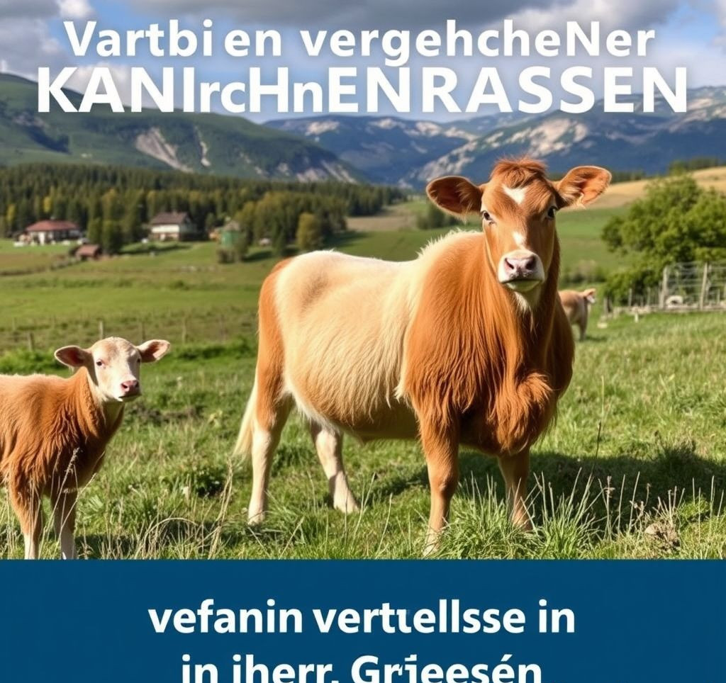 Vergleich verschiedener Kaninchenrassen in ihren Größen
